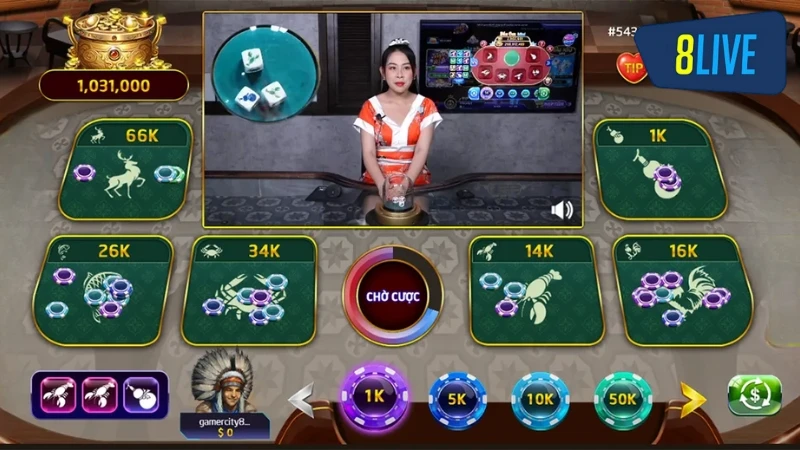 Trải Nghiệm Casino 8Live | Chơi Xanh Chín - Thắng Đậm Tay 4 Game Bầu Cua có luật chơi đơn giản, dễ tiếp cận